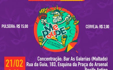 Bloco Canavalesco Me PouPE sai nesta sexta (21) às 16h