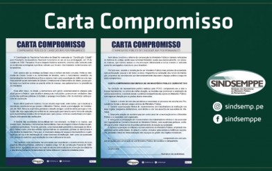 Carta Compromisso do Sindsemppe reforça apoio de candidatos em defesa de um MP Democrático