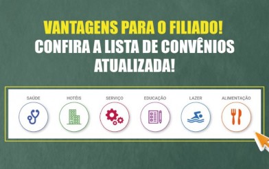 Vantagens para o filiado! Confira a lista de convênios atualizada!