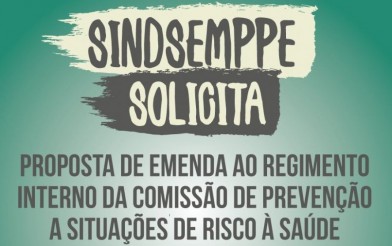 Sindsemppe protocola ofício ao PGJ sobre  alterações no Regimento Interno da Comissão de Prevenção a Situações de Risco à Saúde