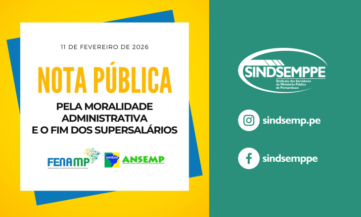NOTA PÚBLICA PELA MORALIDADE ADMINISTRATIVA E O FIM DOS SUPERSALÁRIOS